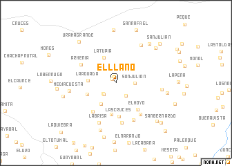 map of El Llano