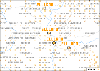 map of El Llano