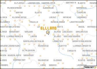 map of El Llano