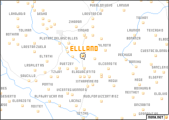 map of El Llano