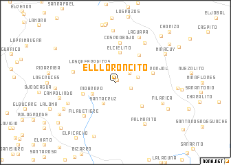 map of El Lloroncito