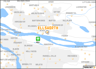 map of Ellsworth