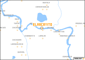 map of El Macayito