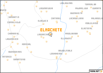 map of El Machete