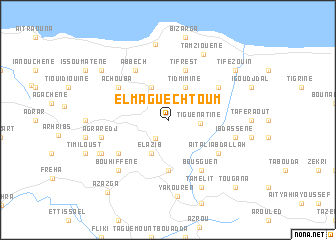 map of El Ma Guechtoum