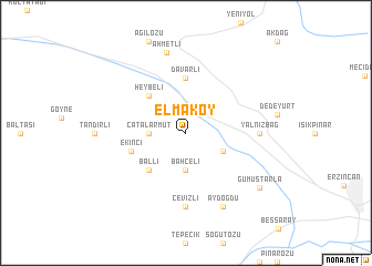 map of Elmaköy