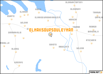 map of El Maksour Souleyman