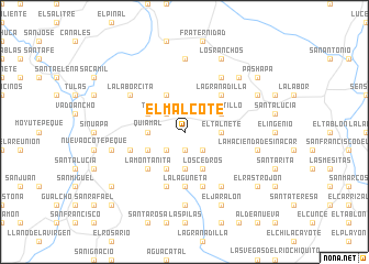 map of El Malcote