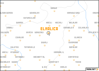 map of Elmalıca