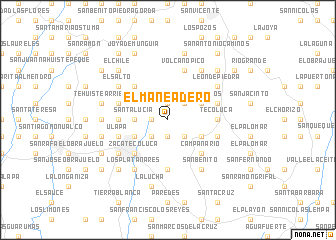 map of El Maneadero