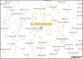 map of El Maniadero