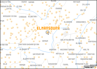 map of El Mansoûra