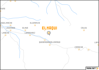 map of El Maqui