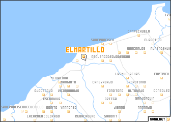 map of El Martillo