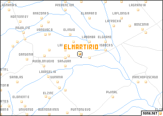 map of El Martirio