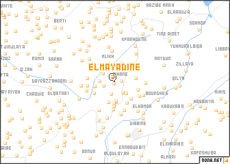 map of El Mayâdîne