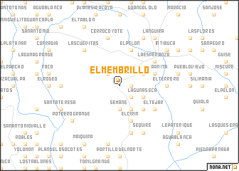 map of El Membrillo