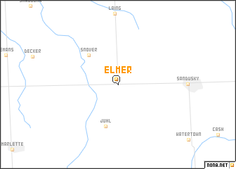 map of Elmer