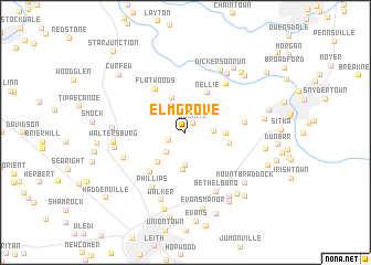 map of Elm Grove