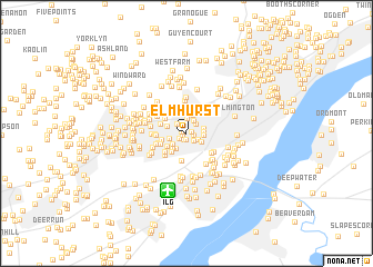 map of Elmhurst