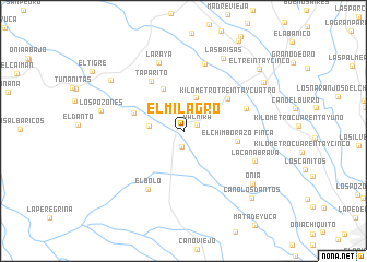 map of El Milagro