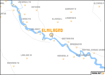 map of El Milagro