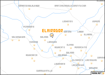 map of El Mirador