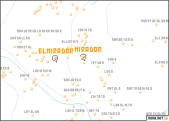 map of El Mirador