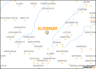 map of El Mirador