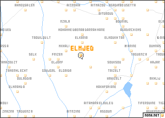 map of El Mjed