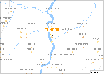 map of El Mono