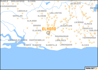 map of El Mono