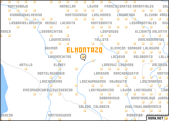 map of El Montazo