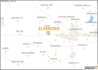 map of Elms Acres