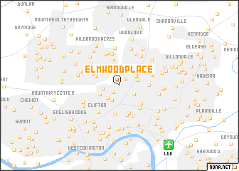 map of Elmwood Place