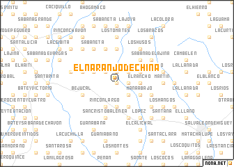 map of El Naranjo de China