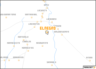 map of El Negro