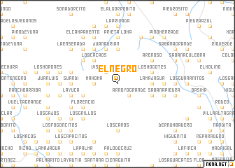 map of El Negro