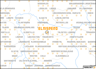 map of El Níspero