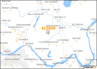 map of Elnora