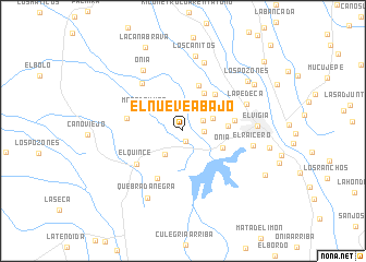 map of El Nueve Abajo