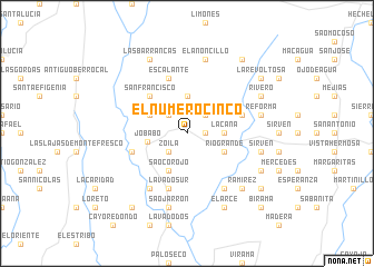 map of El Número Cinco