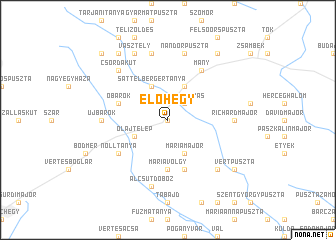 map of Előhegy