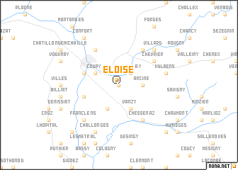 map of Éloise