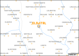 map of El Ojital