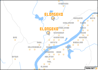 map of Elong-Eko