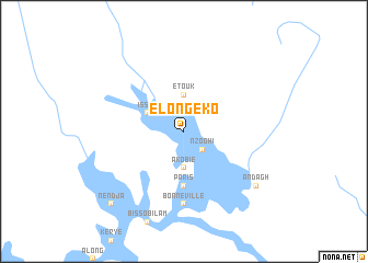 map of Elong-Eko