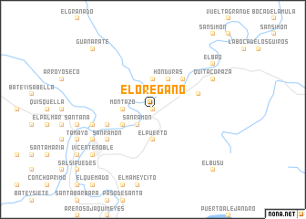 map of El Orégano