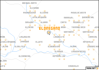 map of El Orégano