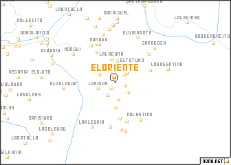 map of El Oriente